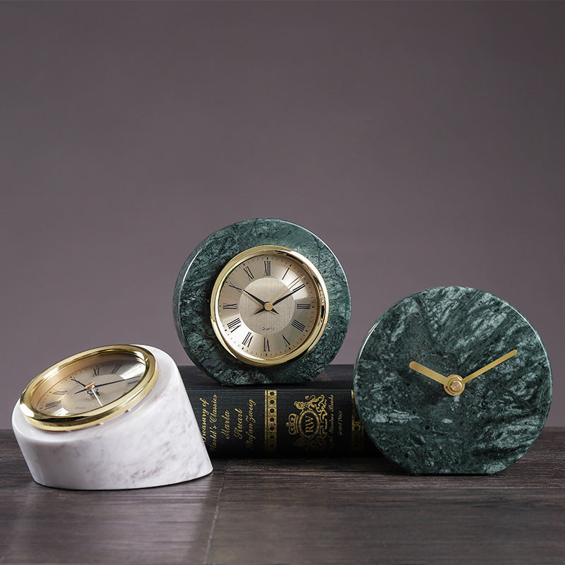 Marble Creative Desktop Decoration Clock
