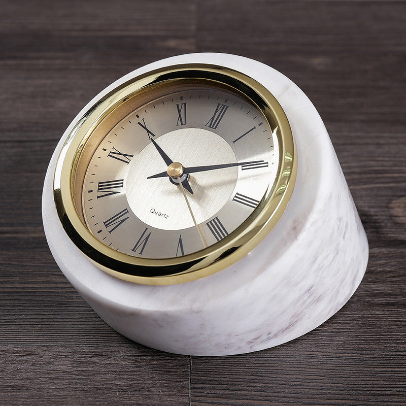 Marble Creative Desktop Decoration Clock