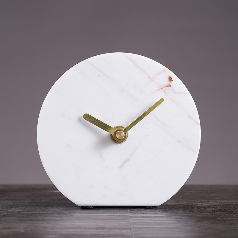 Marble Creative Desktop Decoration Clock