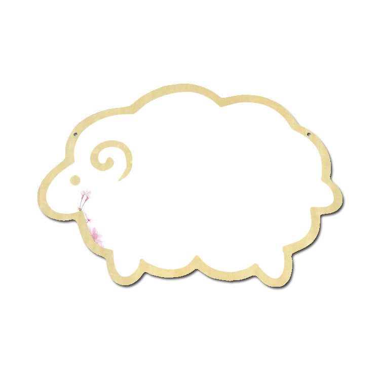 Creative Acrylic Makeup Mirror Cartoon Sheep Ornament Decoration