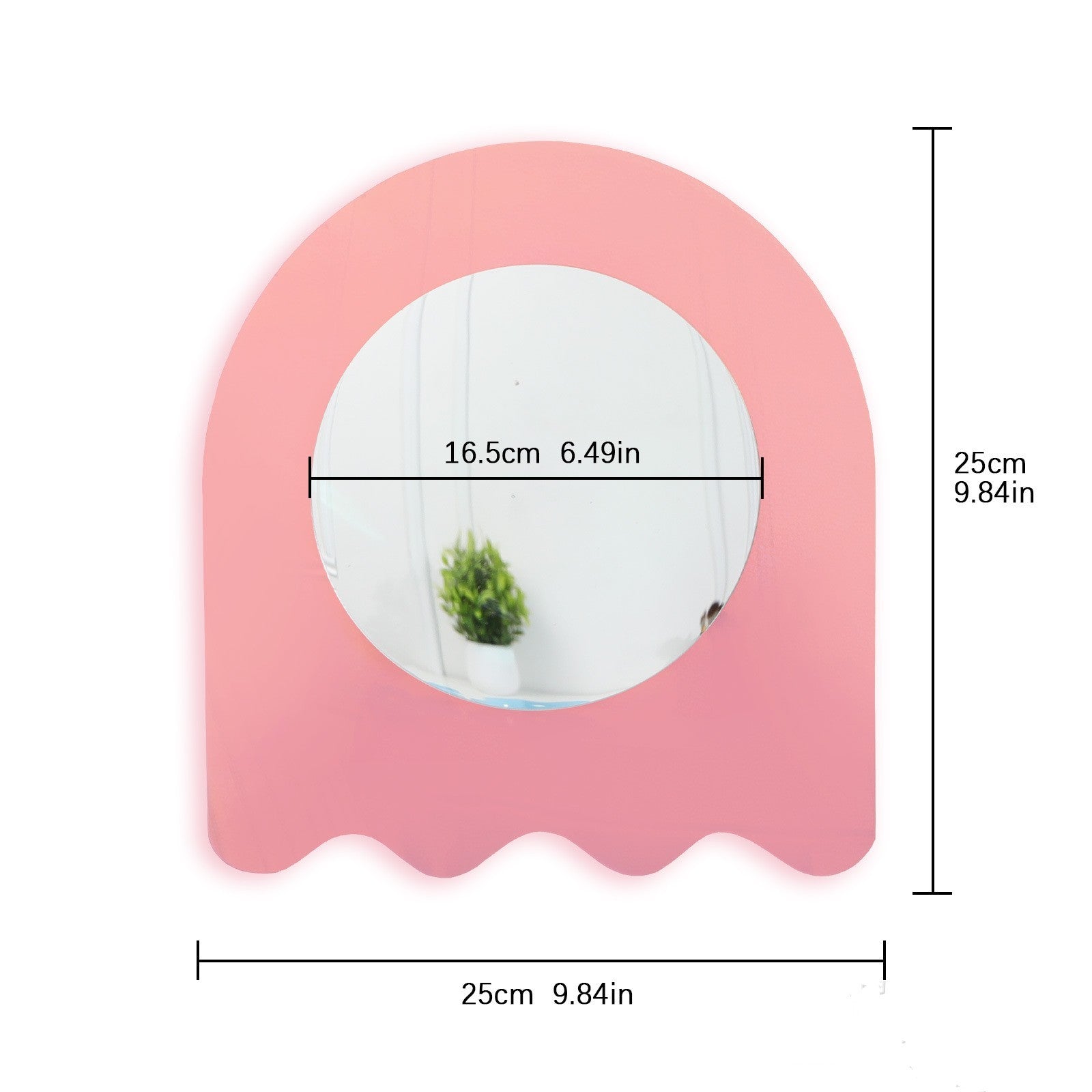 Cloud Mirror Wave Acrylic Makeup Desktop Decoration
