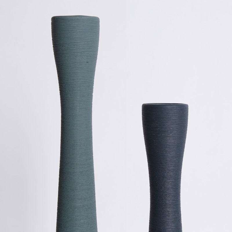 Luxurious Retro Slender Vase Flower Arrangement Longke Ceramics Large Size