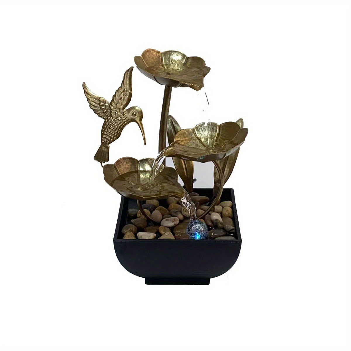Water Circulation Flowing Water Retro Hummingbird Iron Ornaments