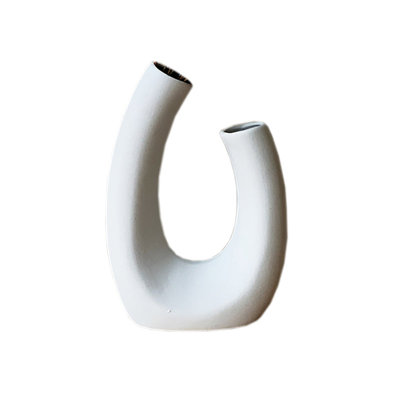 Plain Embryo Ceramic Vase Nordic Minimalist Ins Art Ornaments