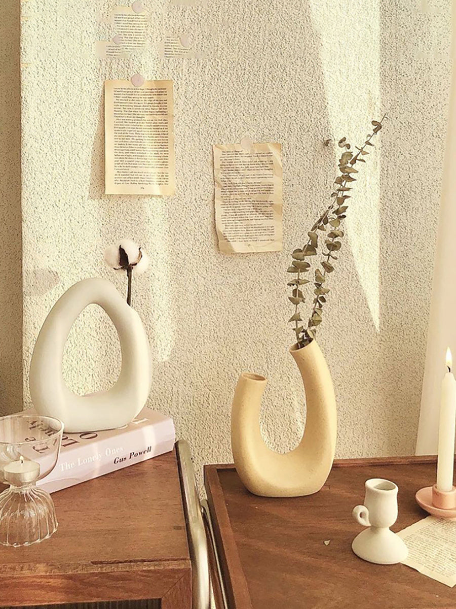 Plain Embryo Ceramic Vase Nordic Minimalist Ins Art Ornaments