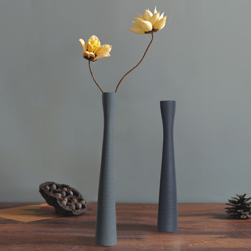 Luxurious Retro Slender Vase Flower Arrangement Longke Ceramics Large Size